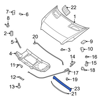 Dodge OE - Front Hood Molding
