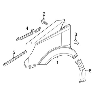 Dodge OE - Fender & Components (Extended Cargo Van / Standard Cargo Van / Standard Passenger Van)