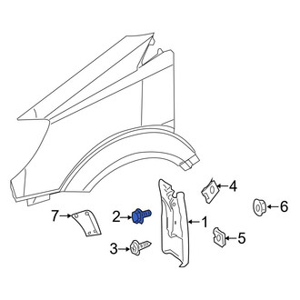 Dodge OE - Rear Right Mud Flap Screw