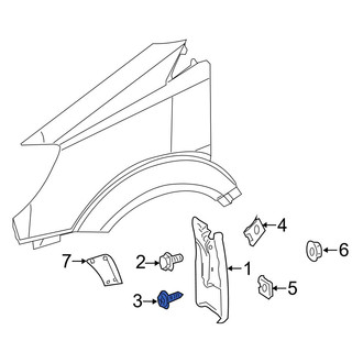 Dodge OE - Rear Right Mud Flap Screw