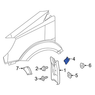 Dodge OE - Mud Flap Nut