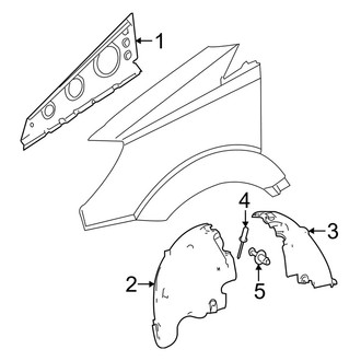 Dodge OE - Fender - Inner Components (Extended Cargo Van / Standard Cargo Van / Standard Passenger Van)