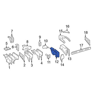 Dodge OE - Rear Frame Rail Bracket