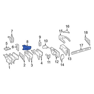 Dodge OE - Left Frame Crossmember Bracket