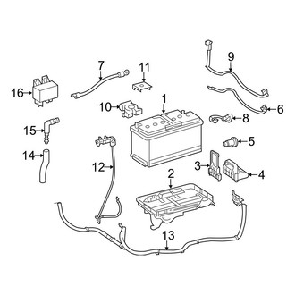 Dodge OE - Electrical - Battery (Extended Cargo Van / Standard Cargo Van / Standard Passenger Van)