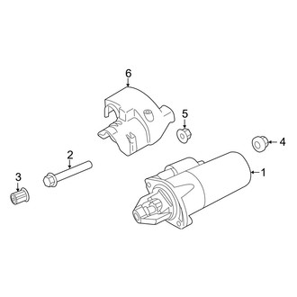 Dodge OE - Electrical - Starter (Extended Cargo Van / Standard Cargo Van / Standard Passenger Van)