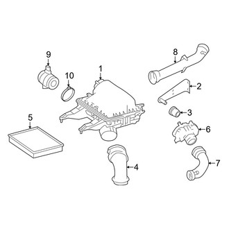 Dodge OE - Engine - Air Intake (Extended Cargo Van / Standard Cargo Van / Standard Passenger Van 3.0L)