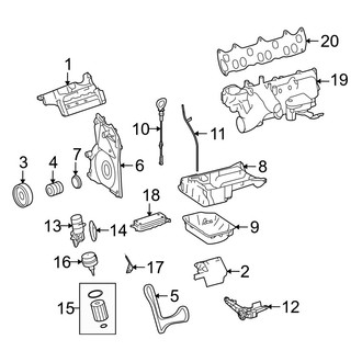 Dodge OE - Engine Parts (Extended Cargo Van / Standard Cargo Van / Standard Passenger Van 3.0L)