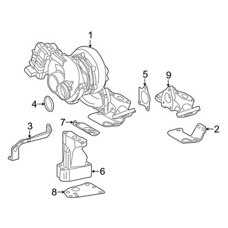 Dodge OE - Engine - Turbocharger & Components (Extended Cargo Van / Standard Cargo Van / Standard Passenger Van 3.0L)