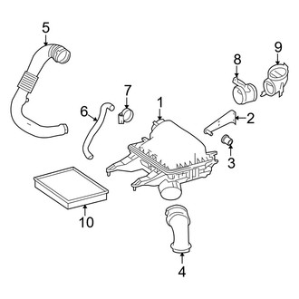 Dodge OE - Engine - Air Intake (Extended Cargo Van / Standard Cargo Van / Standard Passenger Van 3.5L)