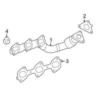 Dodge OE - Exhaust System - Manifold (Extended Cargo Van / Standard Cargo Van / Standard Passenger Van)