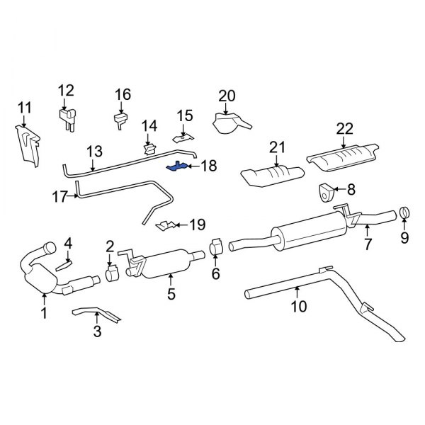 Secondary Air Injection Pump Hose Bracket