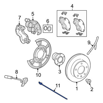 Dodge OE - Front Left ABS Wheel Speed Sensor