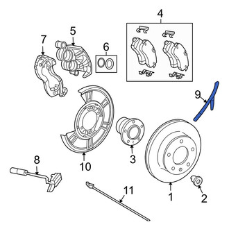 Dodge OE - Front Brake Hydraulic Hose