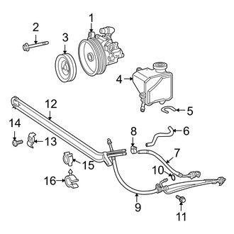Dodge OE - Steering Gear & Linkage - Pump & Hoses (Extended Cargo Van / Standard Cargo Van / Standard Passenger Van 3.5L)