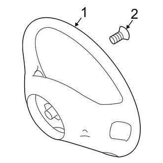 Dodge OE - Steering Wheel & Trim (Extended Cargo Van / Standard Cargo Van / Standard Passenger Van)