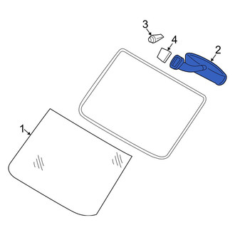 Dodge OE - Front Interior Rear View Mirror