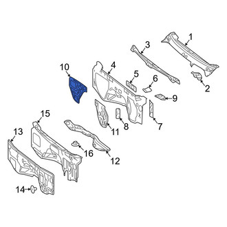 Dodge OE - Right Lower Firewall