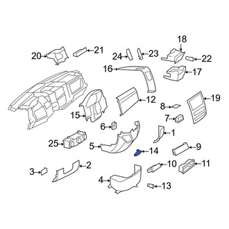 Dodge OE - 12 Volt Accessory Power Outlet Cover