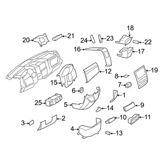 Dodge OE - Instrument Panel Components (Extended Cargo Van / Standard Cargo Van / Standard Passenger Van)