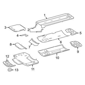 Dodge OE - Instrument Panel - Ducts (To Roof), (Extended Cargo Van / Standard Cargo Van / Standard Passenger Van)