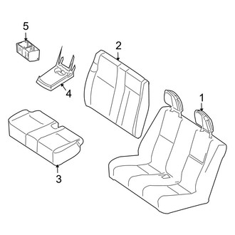 Dodge OE - Seats & Tracks - Front Seat Components (Passenger Side Dual Seat, Vinyl & Cloth Seat (F7)), (Extended Cargo Van / Standard Cargo Van / Standard Passenger Van)