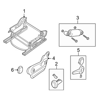 Dodge OE - Seats & Tracks - Tracks & Components (Extended Cargo Van / Standard Cargo Van / Standard Passenger Van)