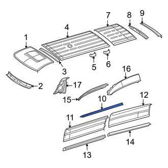 Dodge OE - Right Upper Roof Panel