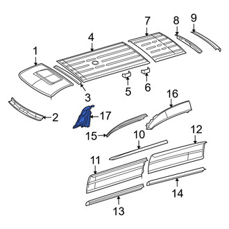 Dodge OE - Front Inner Roof Panel