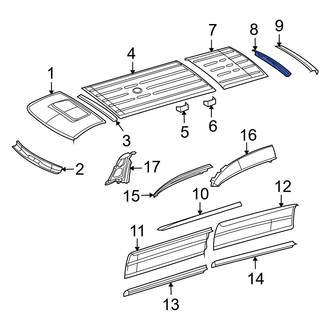 Dodge OE - Rear Roof Panel Reinforcement