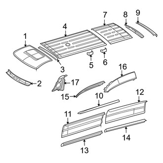 Dodge OE - Roof & Components (Standard Roof)