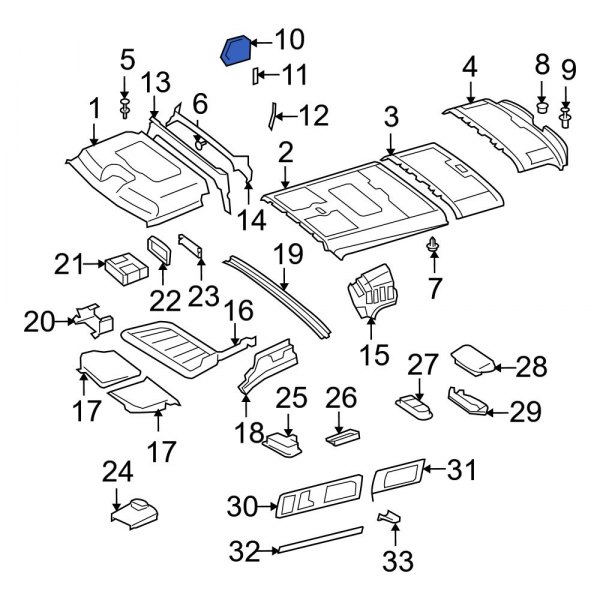 Headliner Trim Plug