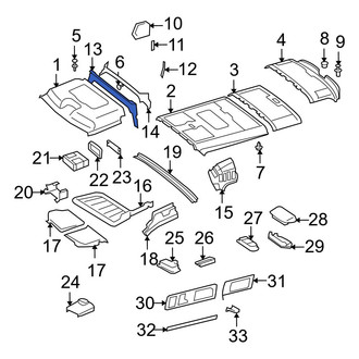 Dodge OE - Front Roof Opening Trim