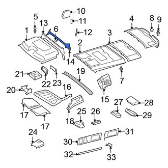 Dodge OE - Rear Roof Opening Trim