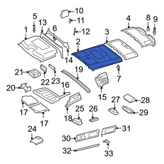 Dodge OE - Center Front Headliner