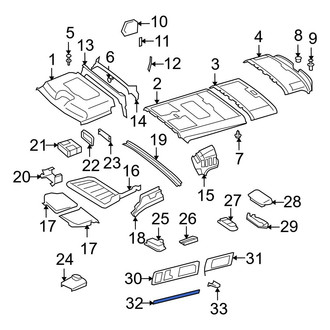 Dodge OE - Left Lower Roof Panel Reinforcement