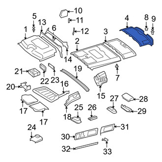 Dodge OE - Rear Headliner