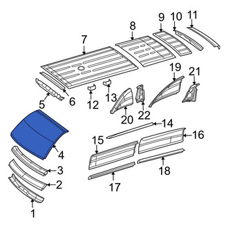 Dodge OE - Front Roof Panel