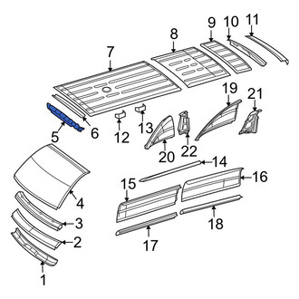 Dodge OE - Roof Bow Bracket