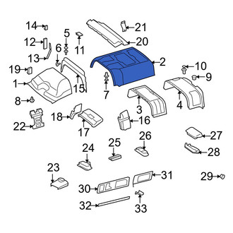 Dodge OE - Center Front Headliner