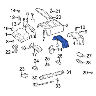 Dodge OE - Center Rear Headliner