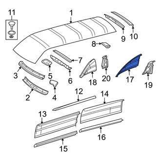 Dodge OE - Front Center Roof Panel