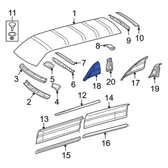 Dodge OE - Front Center Roof Panel