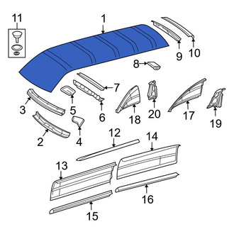 Dodge OE - Center Roof Panel