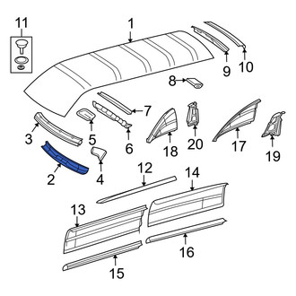 Dodge OE - Front Roof Header Panel