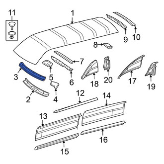 Dodge OE - Front Roof Panel Reinforcement