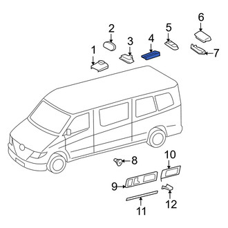 Dodge OE - Center Cargo Area Light