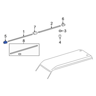Dodge OE - Front Roof Rack Cover