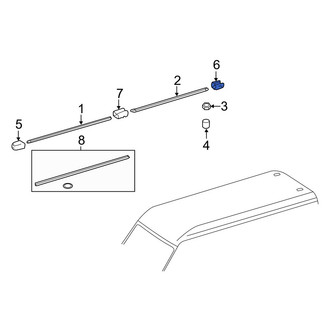 Dodge OE - Front Roof Rack Cover