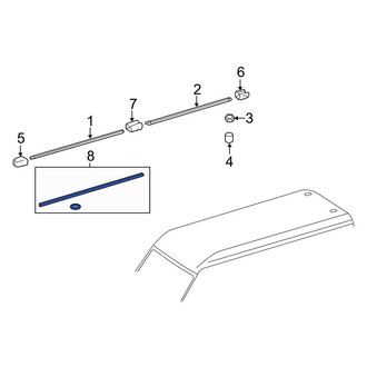 Dodge OE - Roof Luggage Carrier Side Rail Gasket